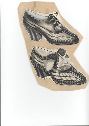 Printer's Proof Sheet- Two Shoes, 1930s-1950s