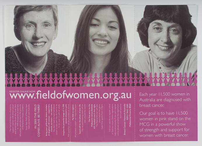 Registration Form - Field of Women Live in 2005
