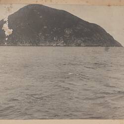 Photograph - Rodondo Island from SS Despatch, 1890, (Damaged)