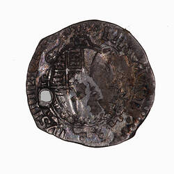 Coin - Penny, Charles I, Great Britain,  circa 1639 (Reverse)