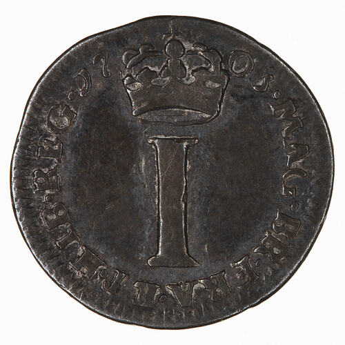 Coin - Penny, Queen Anne, England, Great Britain, 1705 (Reverse)
