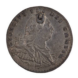 Coin - Threepence, George III, Great Britain, 1792 (Obverse)