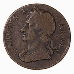 Coin - Farthing, Charles II, Great Britain, 1675 (Obverse)