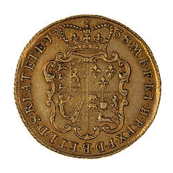 Coin - 2 Guineas, George II, Great Britain, 1738 (Reverse)