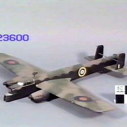 Aeroplane Model - Armstrong Whitworth Ltd, A.W.38 Whitley Bomber, circa 1940