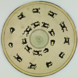 Phenakistoscope Disc - Jumping Frogs, post 1832