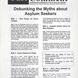 Leaflet - Debunking the Myths About Asylum Seekers