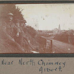 Photograph - 'Near North Chimney, Albert', France, Sergeant John Lord, World War I, 1916-1917