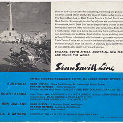 Pamphlet - SS Northern Star, Shaw Savill Line