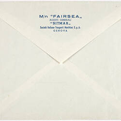 Envelope - MN Fairsea, Sitmar Line, circa 1950s