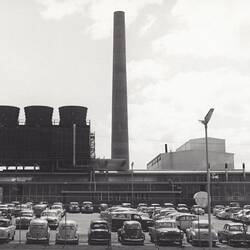 Photograph - Kodak Australasia Pty Ltd, Elizabeth Street Car Park & Power House, Kodak Factory, Coburg, circa 1961