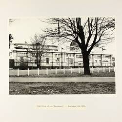 Photograph - The old 'Residency' being demolished, Royal Exhibition Building, 6 Sep 1971