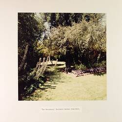 Photograph - The New 'Residency', Northern Garden from the West, Royal Exhibition Building, Melbourne, circa Feb 1985