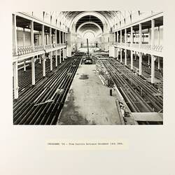 Photograph - Programme '84, Timber Floor Replacement in the Great Hall, Royal Exhibition Buildings, 14 Dec 1984