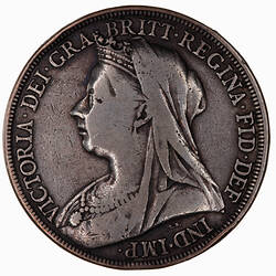 Coin - Crown, Queen Victoria, Great Britain, 1898 (Obverse)