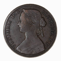 Coin - Penny, Queen Victoria, Great Britain, 1860