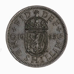 Coin - Shilling, Elizabeth II, Great Britain, 1955 (Reverse)