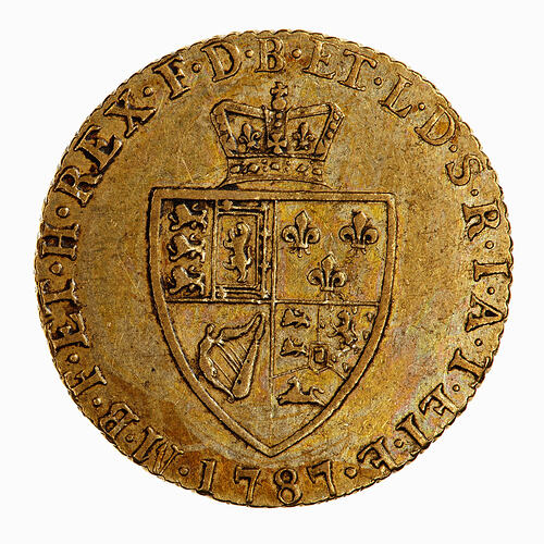 Coin - Half-Guinea, George III, Great Britain, 1787 (Reverse)