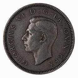 Coin - Shilling, George VI, Great Britain, 1948 (Obverse)