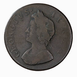 Coin - Farthing, George II, Great Britain, 1731 (Obverse)