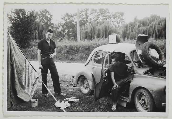Roadside Camp, Julius Toth & Friend, Victoria, 1959