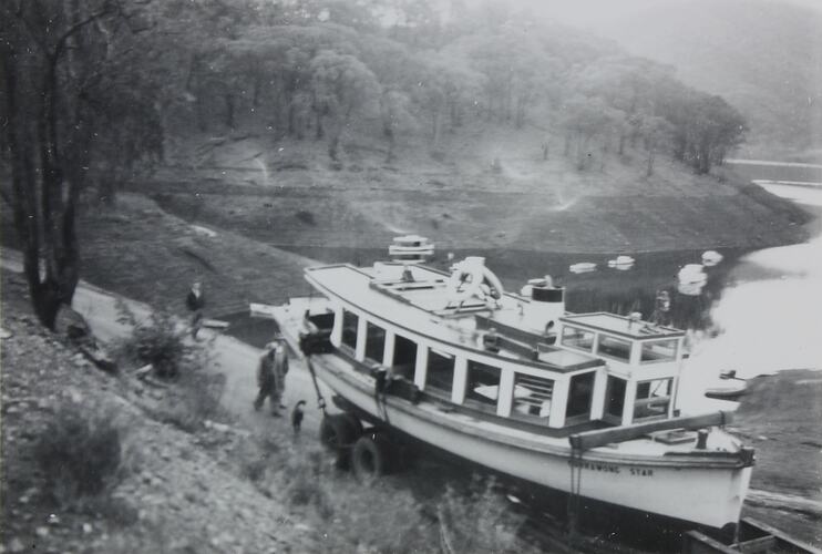 Photograph - The 'Currawong Star', Eildon Weir, Eildon, Victoria, circa 1930s