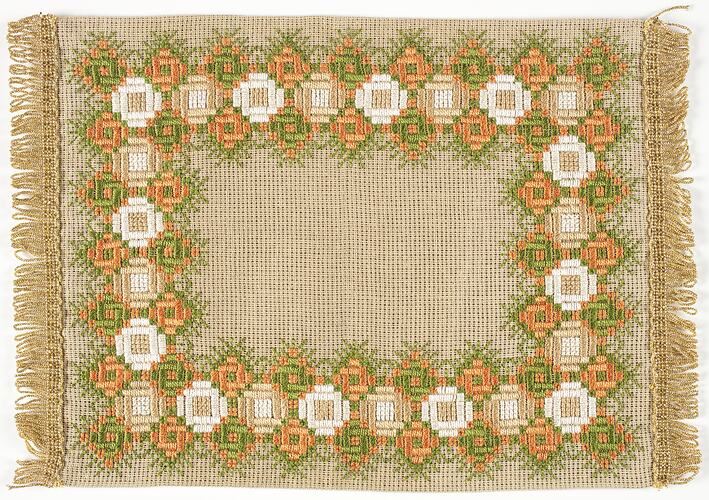 Side Mat - Lefkas Design, Embroidered, circa 1970s