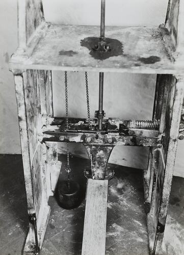 Photograph - Schumacher Mill Furnishing Works, Detail of a Machine, Port Melbourne, Victoria, circa 1940s