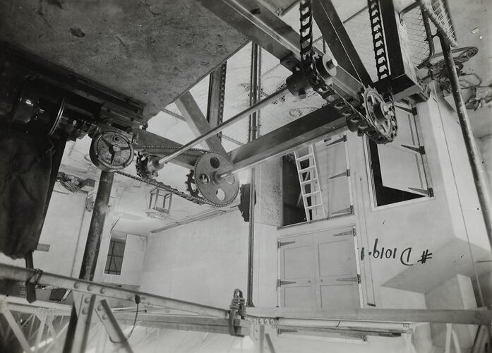 Photograph - Schumacher Mill Furnishing Works, Platform Elevator, Port Melbourne, Victoria, circa 1930s