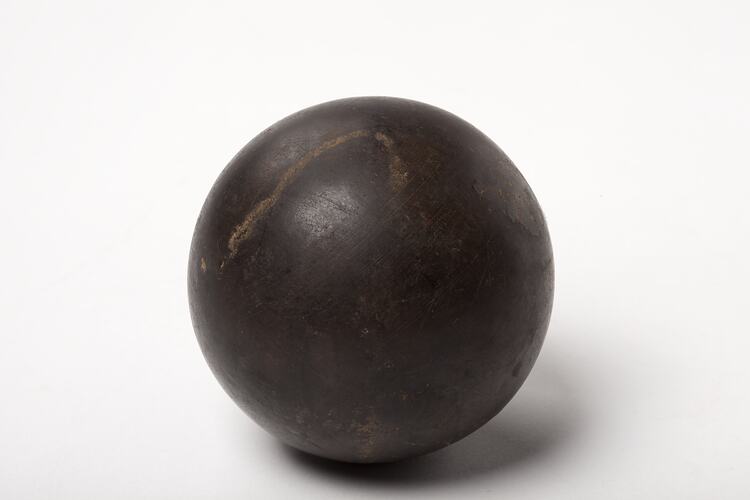 Ball - Adolph Bruhn & Son, Wooden, Black, circa 1970-1990