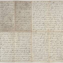Letter - Reuben Gatward to Polly in England, Prahran, Melbourne, circa 1853