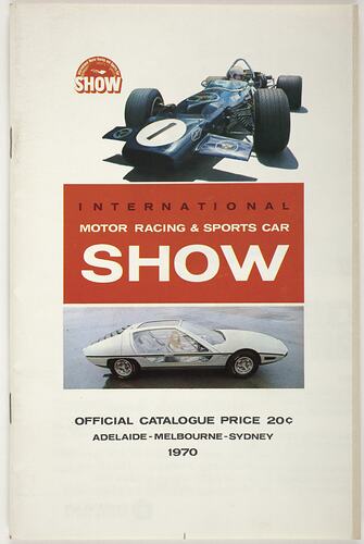 Catalogue - International Motor Racing & Sports Car Show, Melbourne, 1970