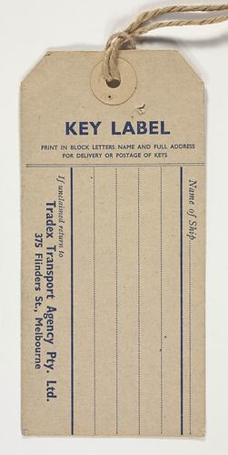 Key Label - Tradex Transport Agency
