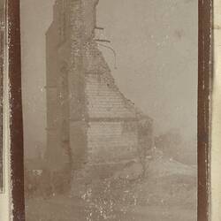 Photograph - Ruined Church, Becordel, France, Sergeant John Lord, World War I, 1916