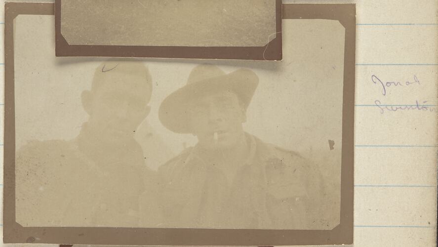 Soldiers Jonah & Swinton, Somme, France, Sergeant John Lord, World War I, 1917