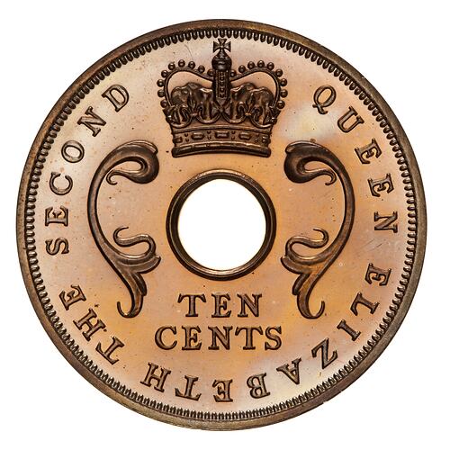 Proof Coin - 10 Cents, British East Africa, 1956