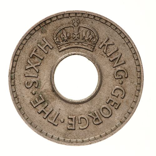 Coin - 1/2 Penny, Fiji, 1949