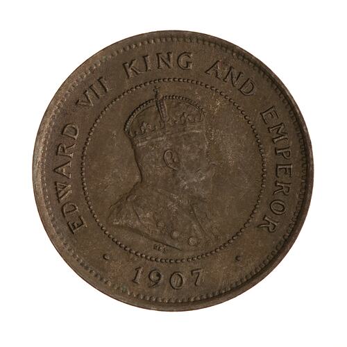 Coin - Farthing, Jamaica, 1907