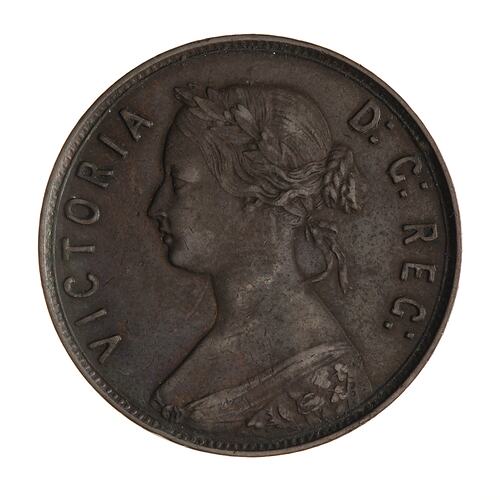Coin - 1 Cent, Newfoundland, 1865