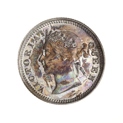 Proof Coin - 5 Cents, Straits Settlements, 1889