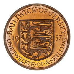 Proof Coin - 1/12 Shilling, Jersey, Channel Islands, 1957