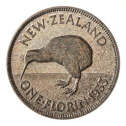 Proof Coin - Florin (2 Shillings), New Zealand, 1933