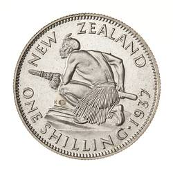 Proof Coin - 1 Shilling, New Zealand, 1937