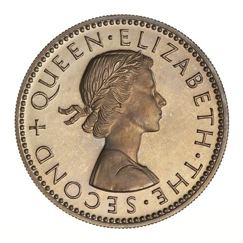 Proof Coin - 1 Shilling, Rhodesia & Nyasaland, 1955