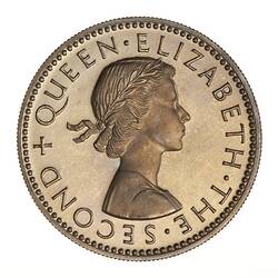 Proof Coin - 1 Shilling, Rhodesia & Nyasaland, 1955