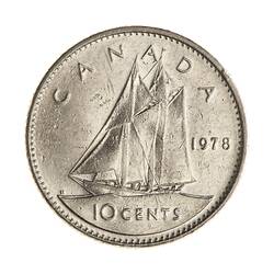 Coin - 10 Cents, Canada, 1978