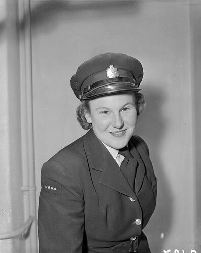 Victoria Police Women's Auxiliary Force, Portrait of a Policewoman, Melbourne, Victoria, 1953