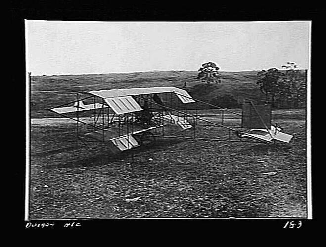 Photograph - Duigan Biplane, Spring Plains, 1910