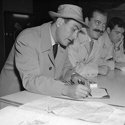 Negative - Three American Celebrities, Victoria, 25 Jul 1954