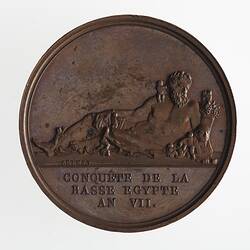 Medal - Conquest of Lower Egypt, Napoleon Bonaparte (Emperor Napoleon I), France, 1798